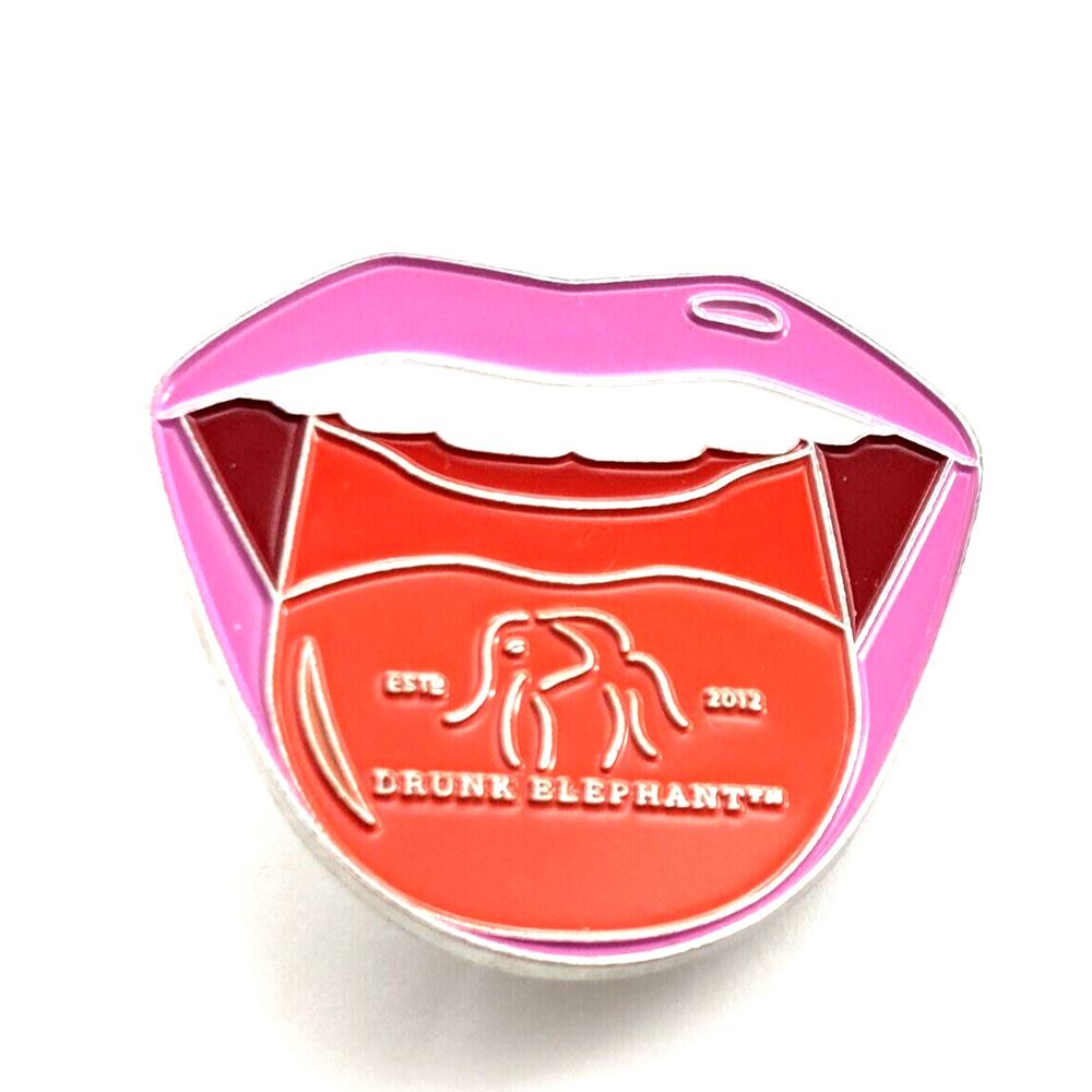 Drunk Elephant Shiseido Beauty Promo Enamel Pin Skincare Logo